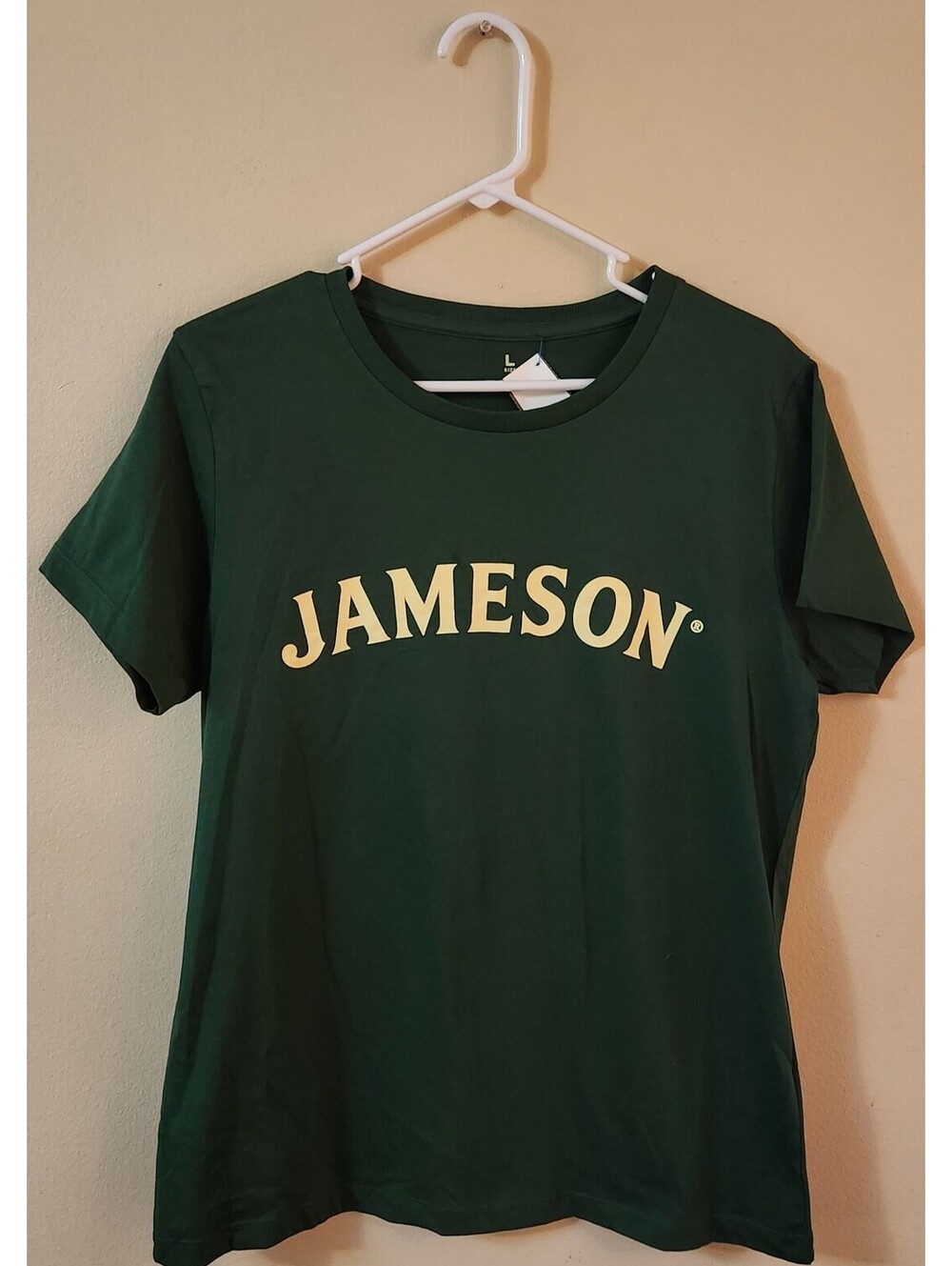 Jameson Irish Whiskey Unisex Large T-Shirt New Green Triple Distilled Promo Gear